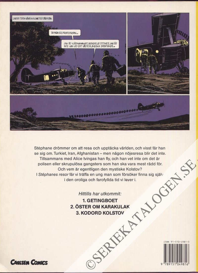 Baksida på Kodord Kolstov (1990)