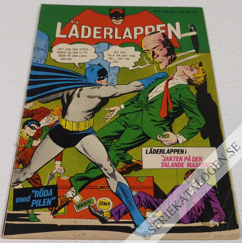 Framsida på Läderlappen och Robin #9 (1965)