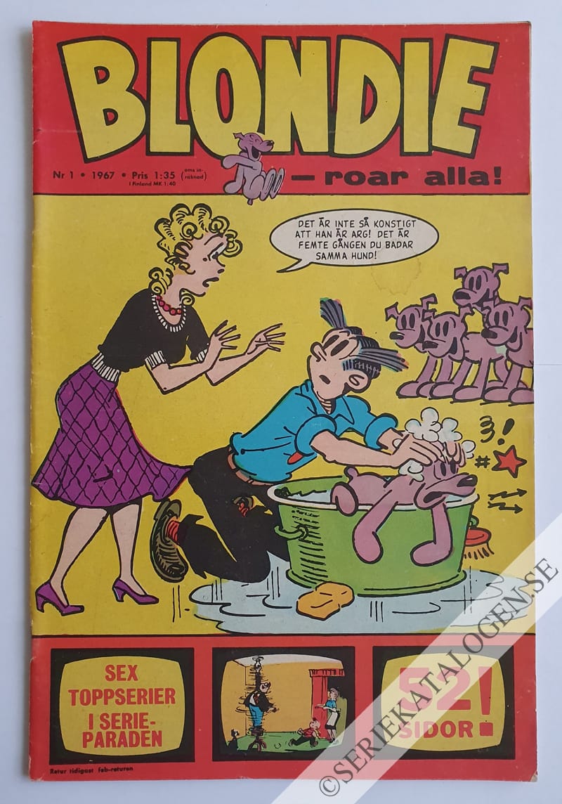Framsida på Blondie #1 (1967)