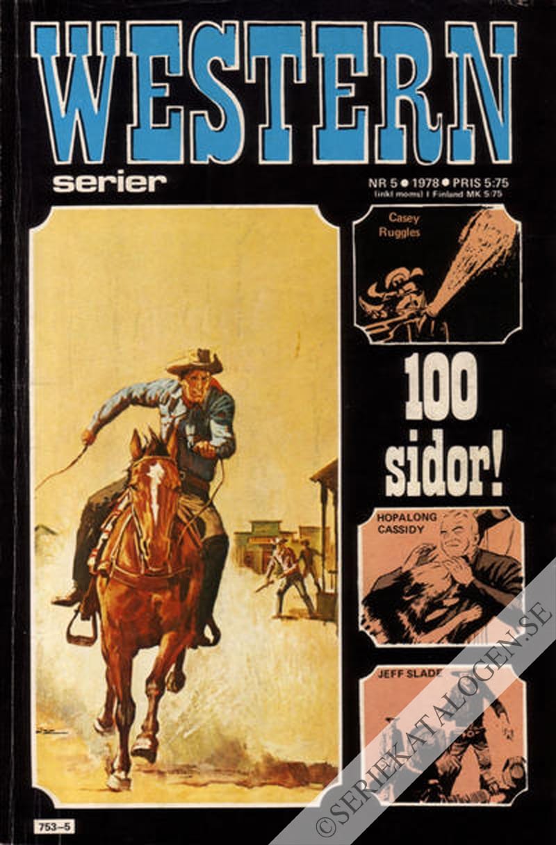 Framsida på Westernserier #5 (1978)