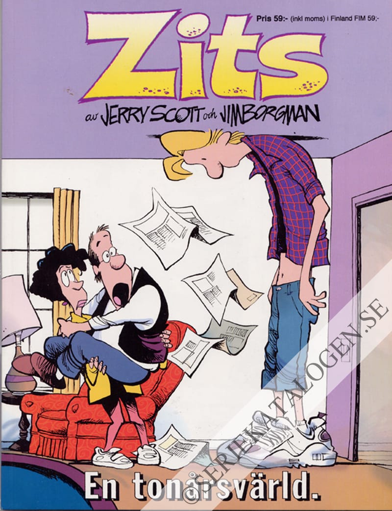 Framsida på Zits En tonårsvärld. (1999)