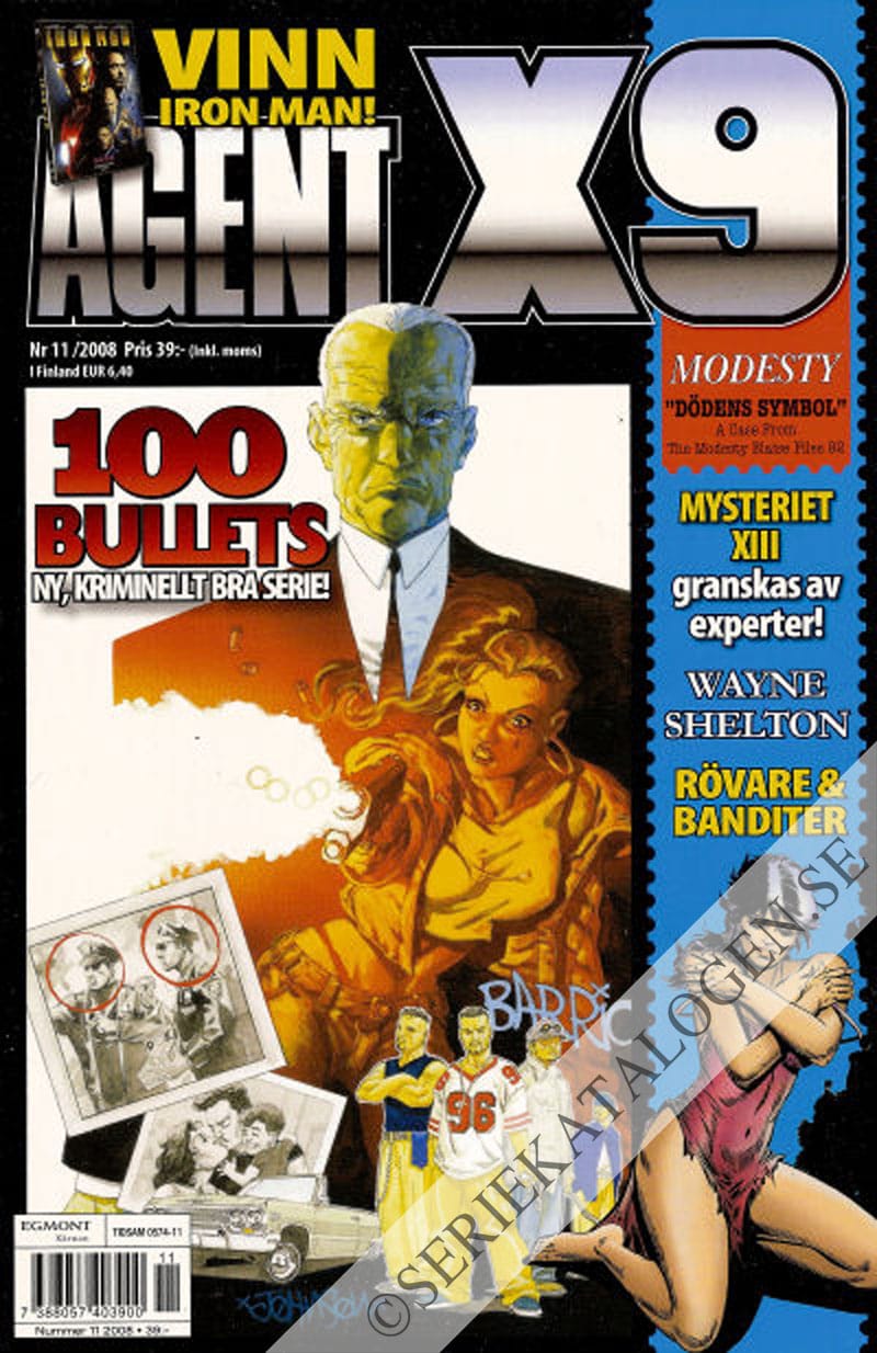 Framsida på Agent X9 #11 (2008)