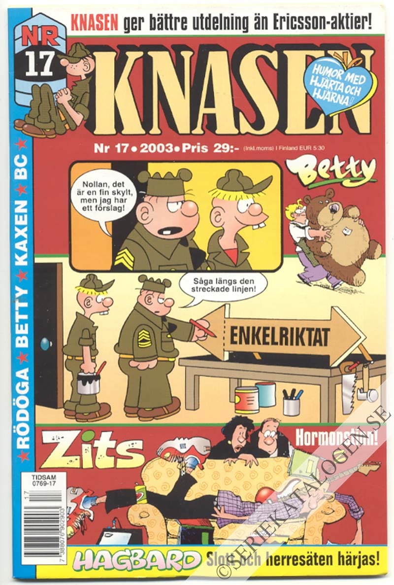 Framsida på Knasen #17 (2003)