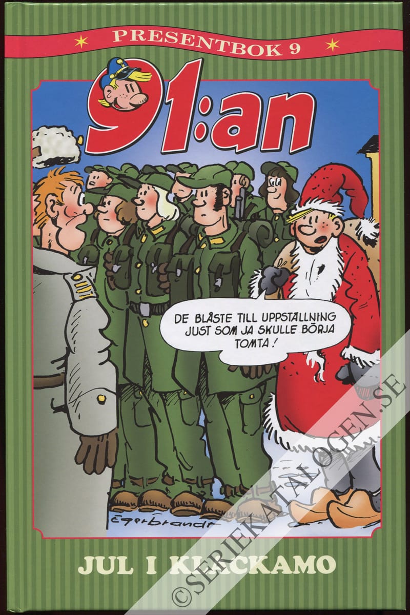 Framsida på 91:an presentbok Jul i Klackamo (2018)