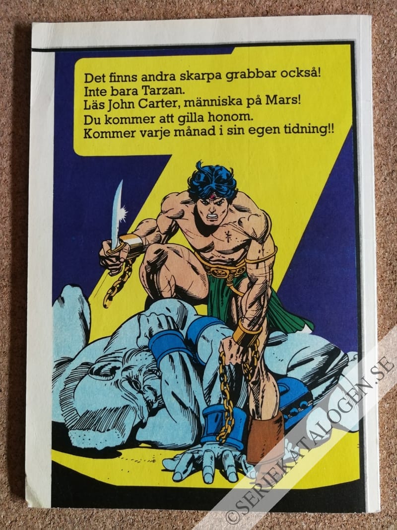 Baksida på Tarzan och apmännens fångar (1978)