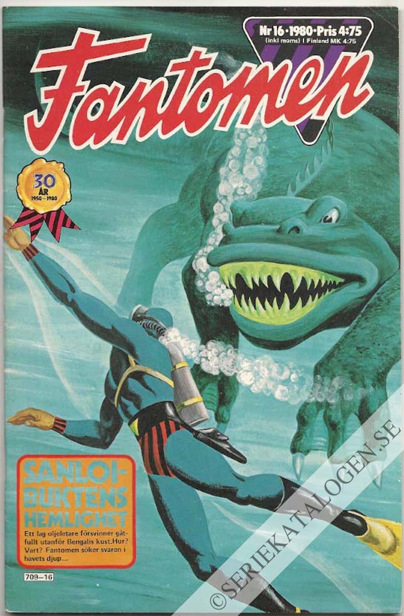 Framsida på Fantomen #16 (1980)