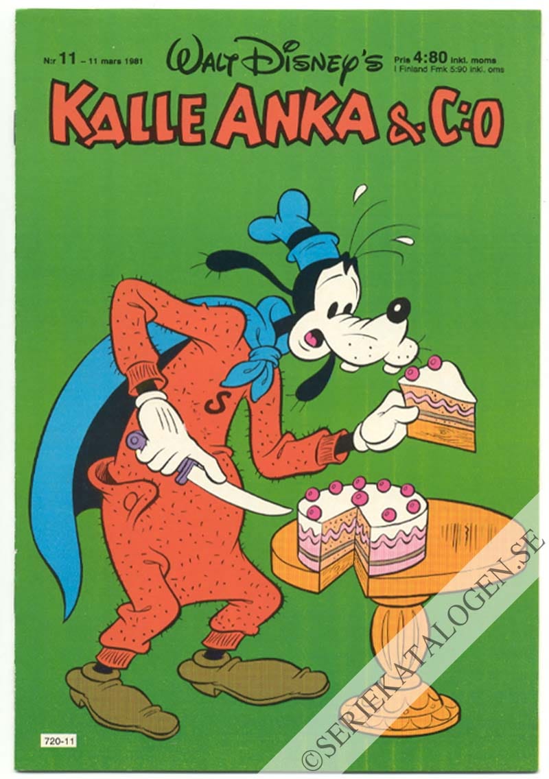 Framsida på Kalle Anka & C:o #11 (1981)