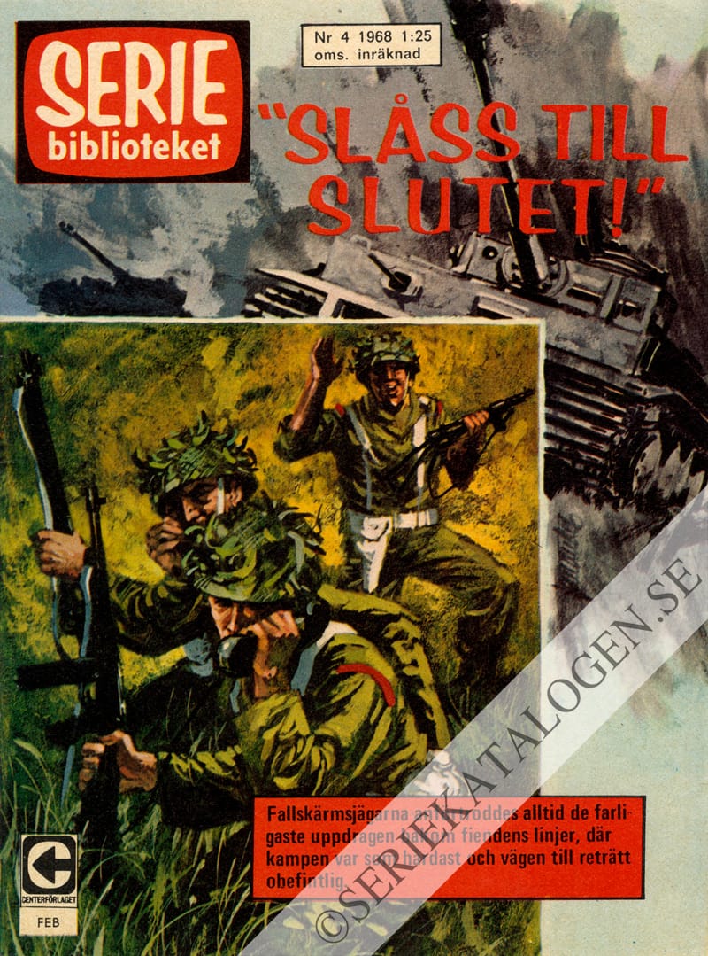 Framsida på Seriebiblioteket #4 - Slåss till slutet! (1968)