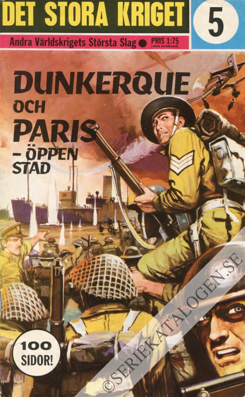 Framsida på Det stora kriget Dunkerque / Paris-öppen stad (1966)