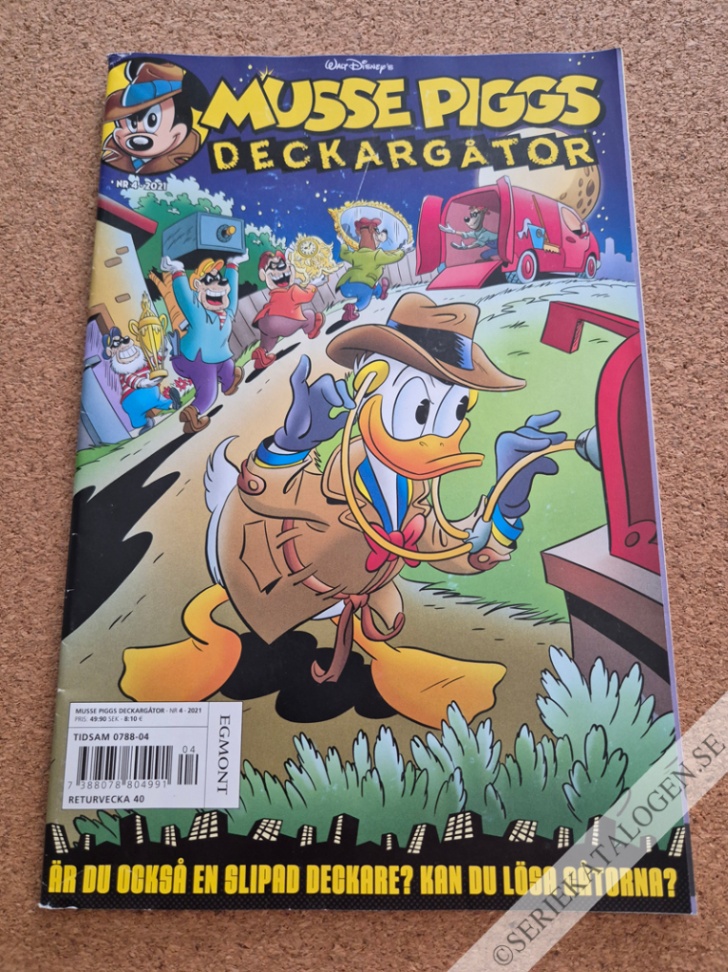 Framsida på Musse Piggs deckargåtor #4 (2021)