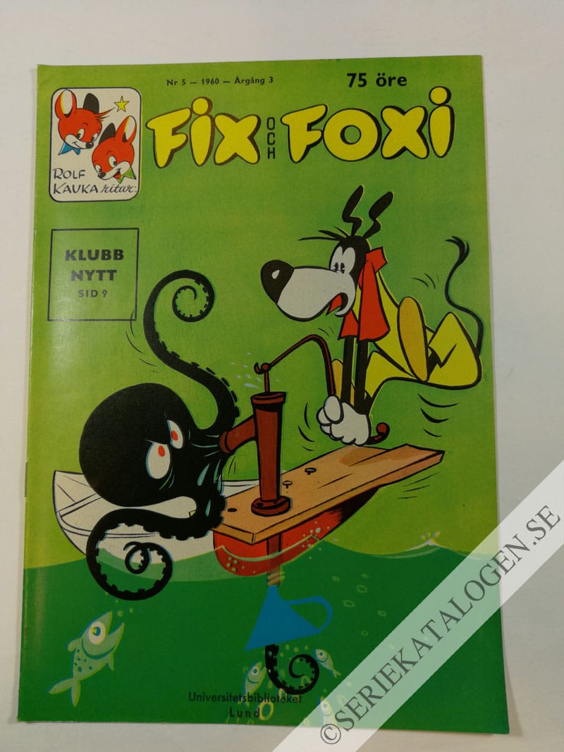 Framsida på Fix och Foxi #5 (1960)