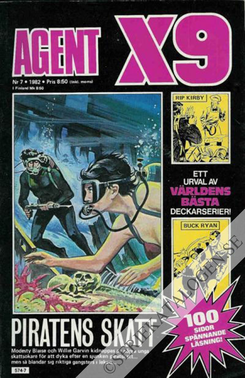 Framsida på Agent X9 #7 (1982)