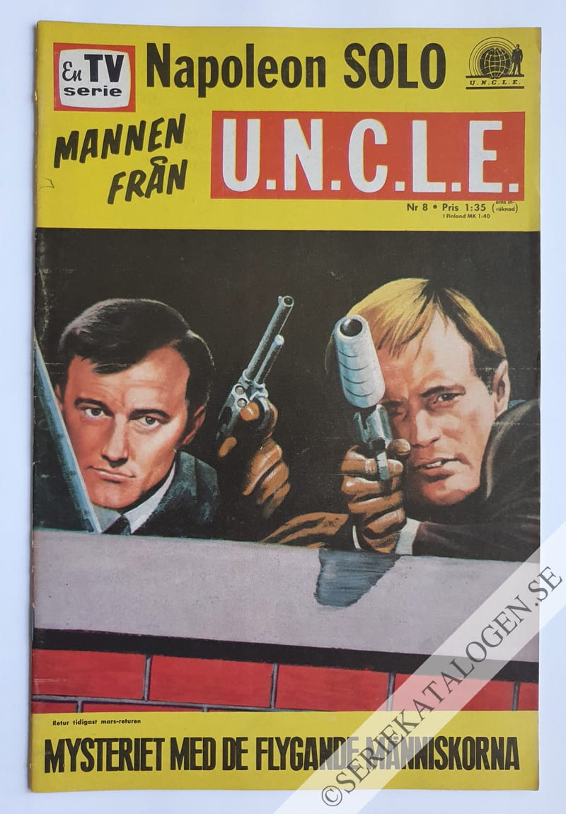 Framsida på En TV-serie - Mannen från U.N.C.L.E.* Mysteriet med de flygande människorna (1967)