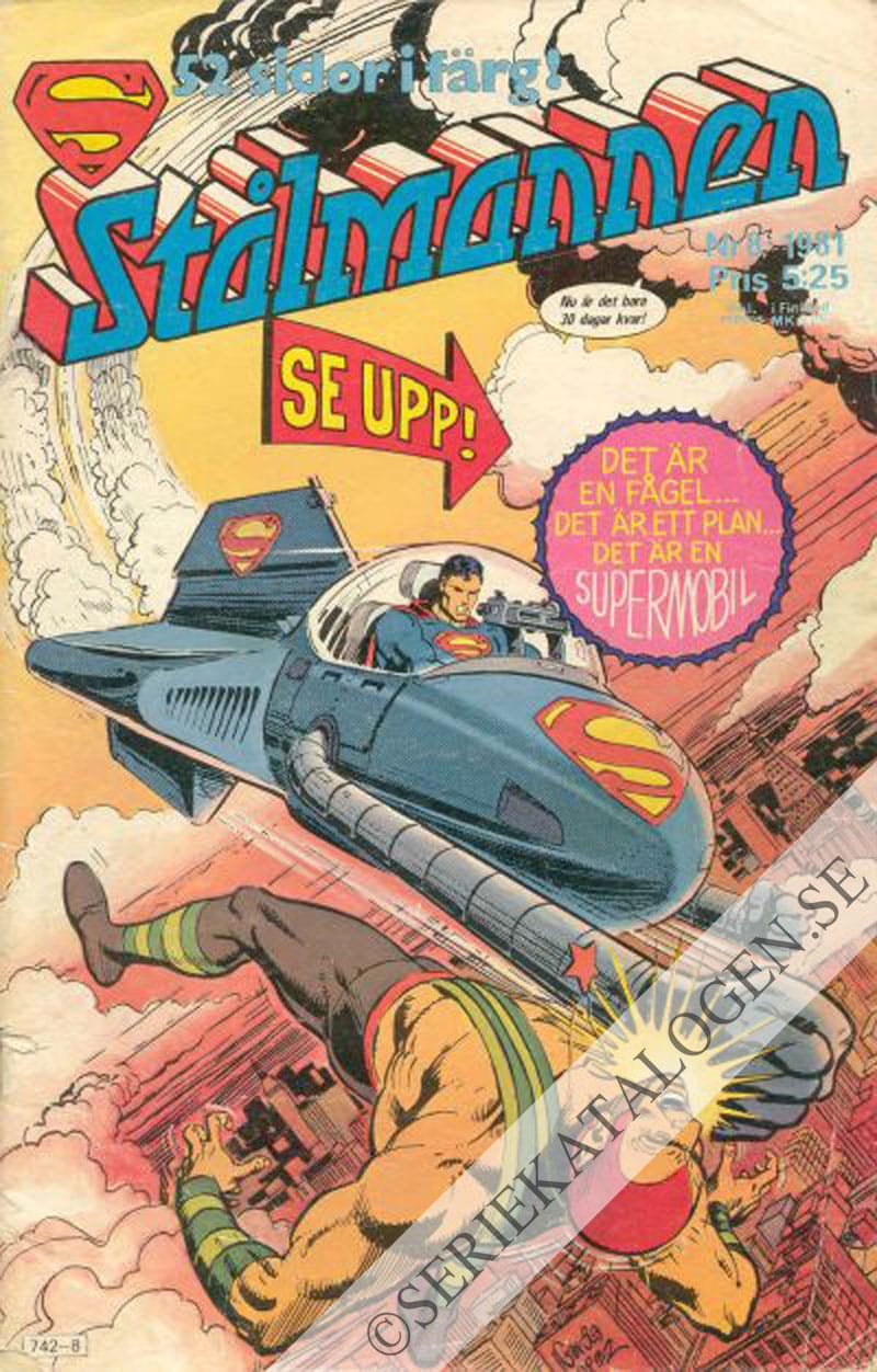 Framsida på Stålmannen #8 (1981)