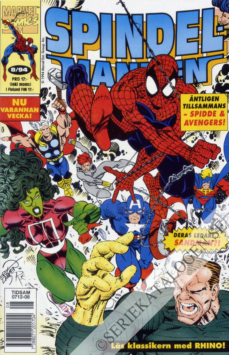 Framsida på Spindelmannen #8 (1994)