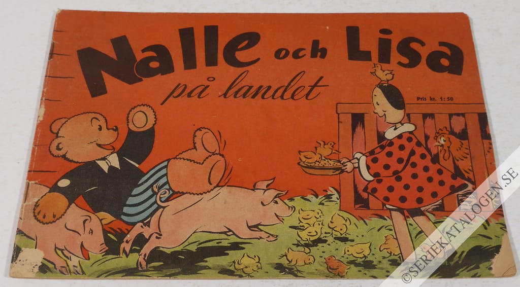 Framsida på Nalle och Lisa Nalle och Lisa på landet (1955)
