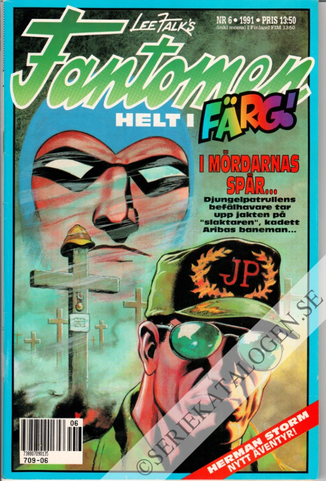 Framsida på Fantomen #6 (1991)