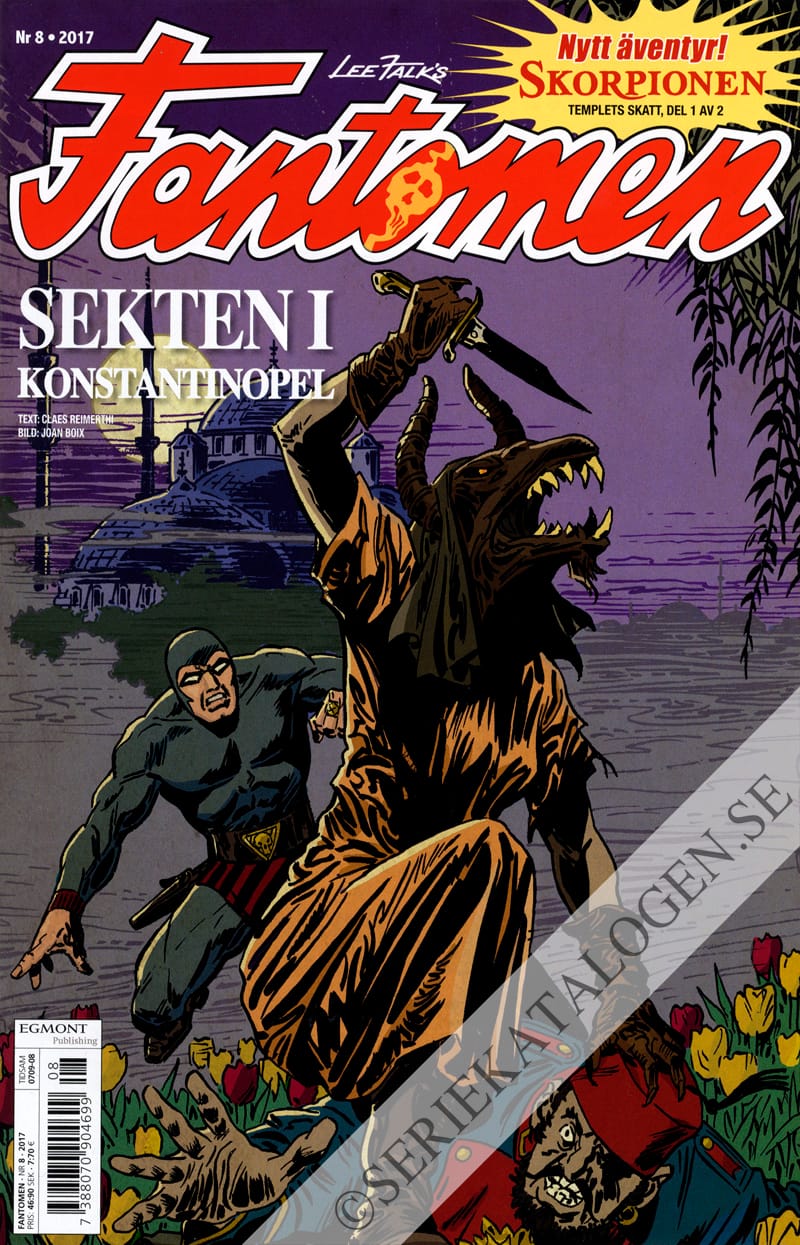 Framsida på Fantomen #8 (2017)