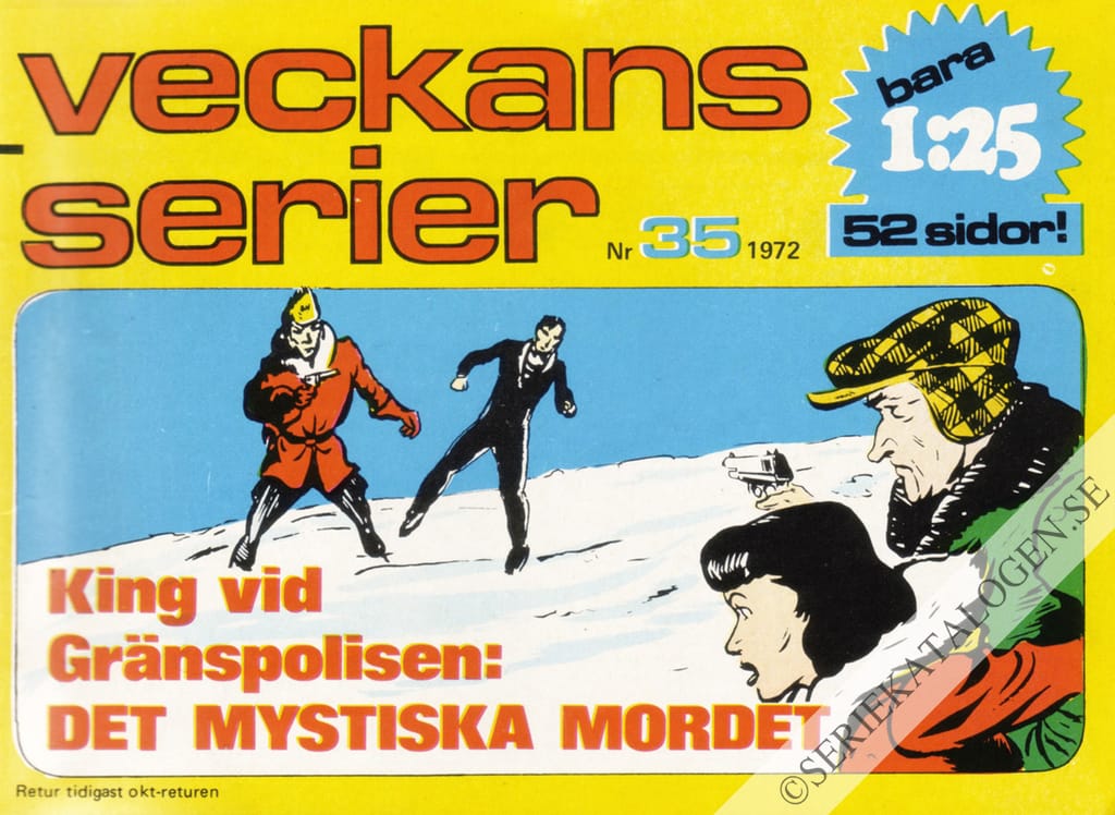 Framsida på Veckans serier #35 (1972)