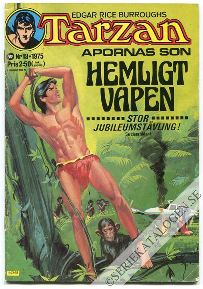 Framsida på Tarzan #18 (1975)