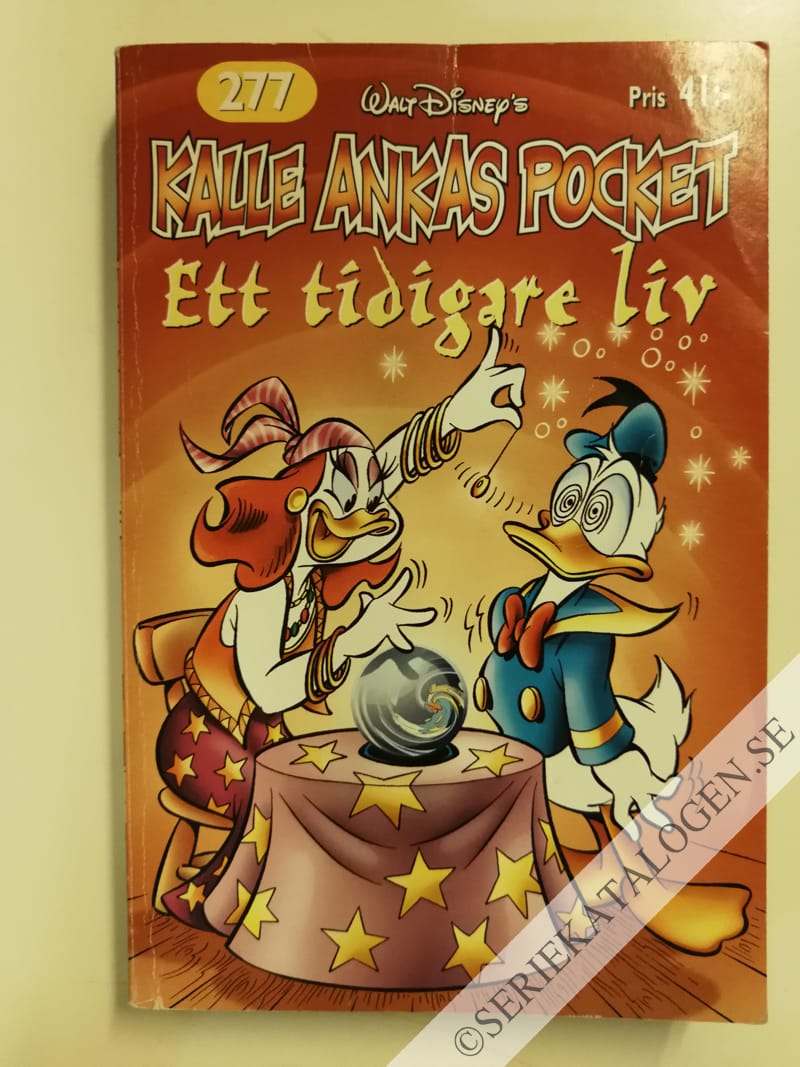 Framsida på Kalle Ankas pocket #277 - Ett tidigare liv (2002)