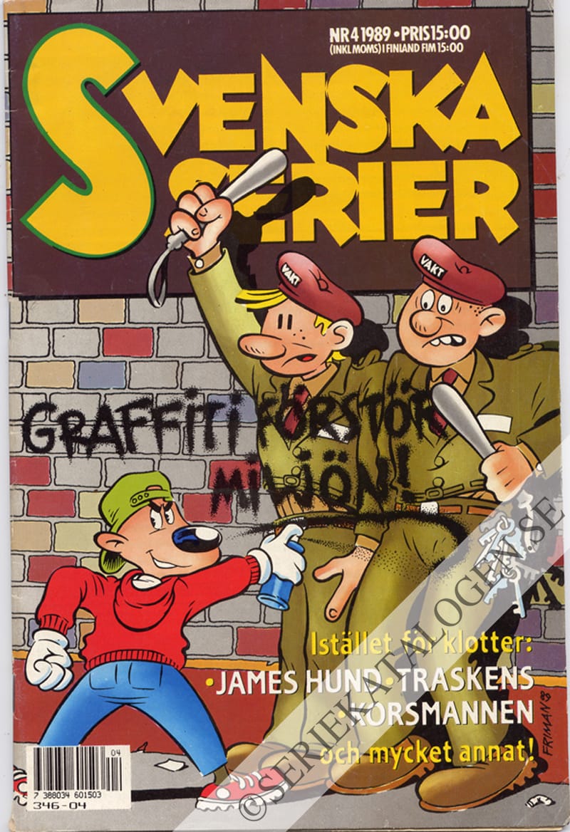 Framsida på Svenska serier #4 (1989)
