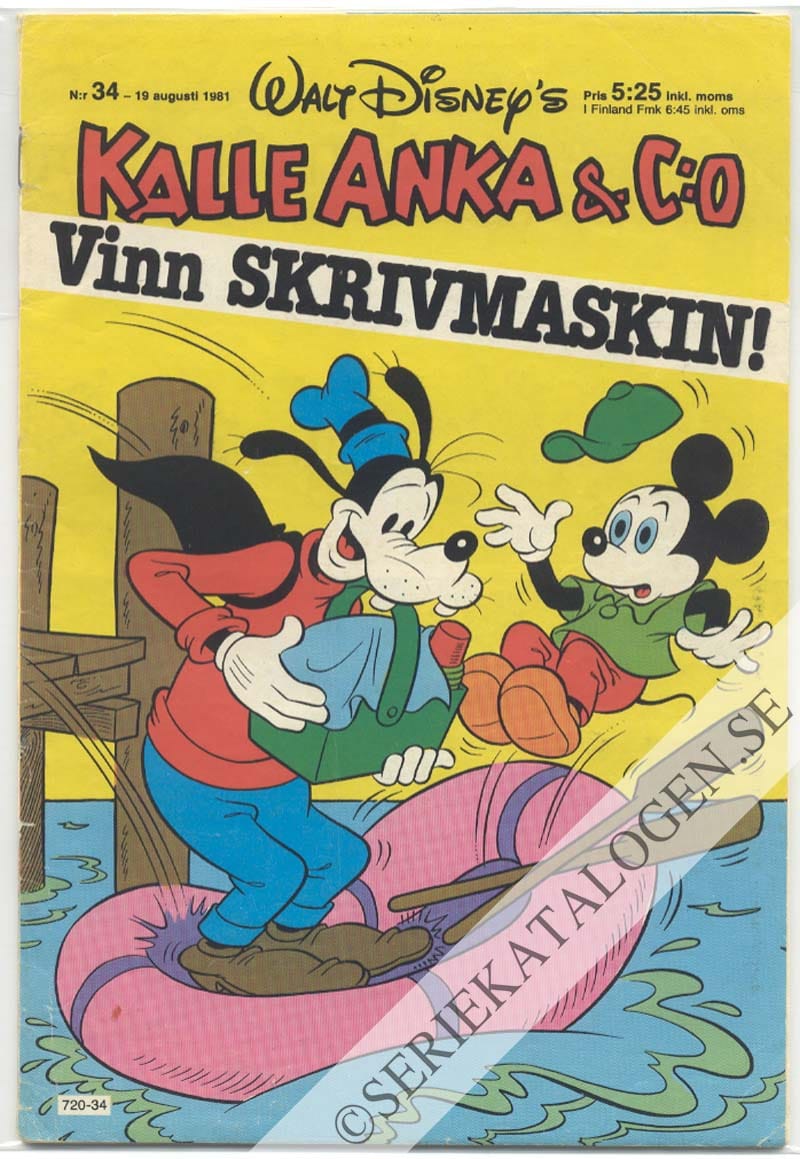 Framsida på Kalle Anka & C:o #34 (1981)