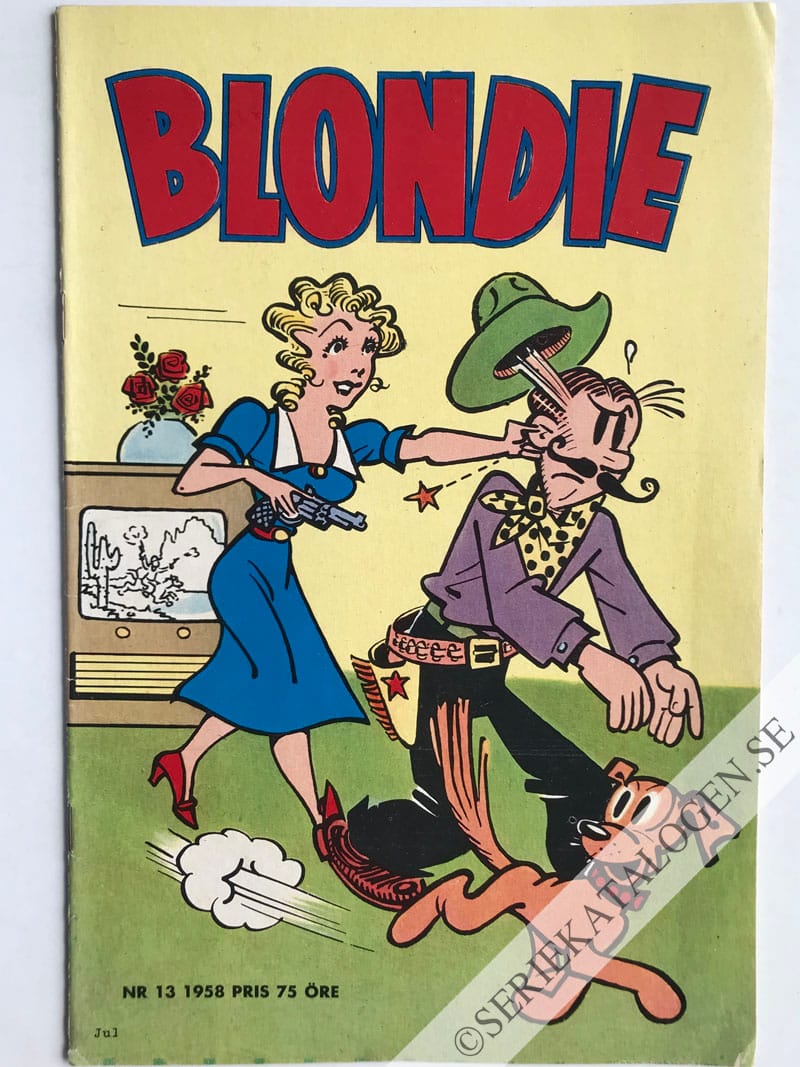 Framsida på Blondie #13 (1958)