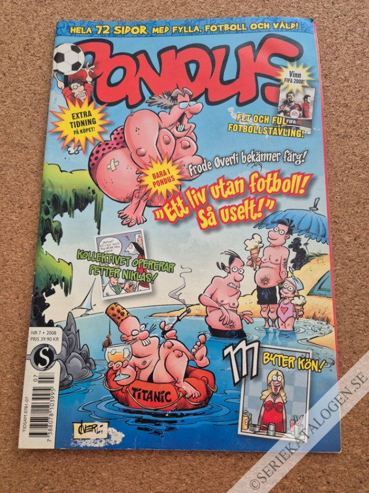 Framsida på Pondus #7 (2008)