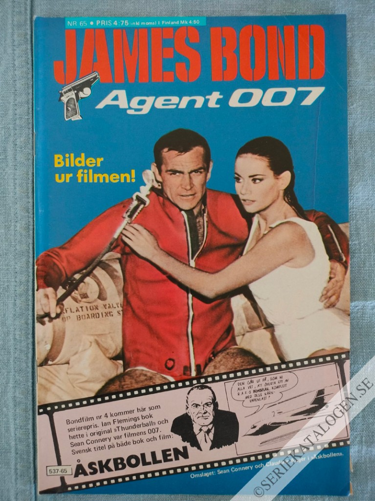 Framsida på James Bond agent 007 #65 (1980)