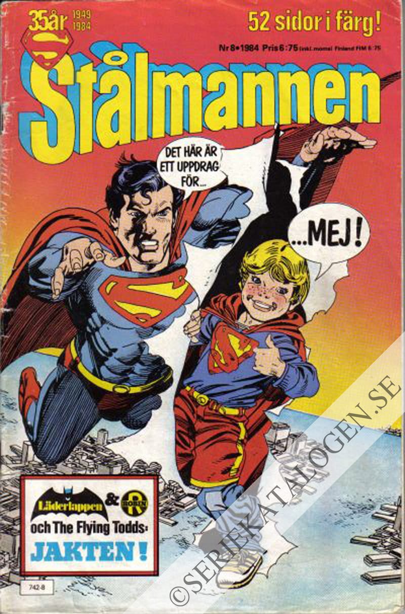 Framsida på Stålmannen #8 (1984)