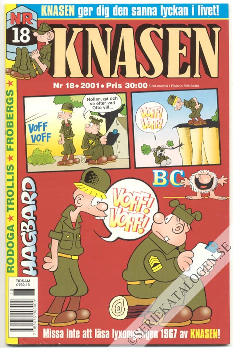 Framsida på Knasen #18 (2001)