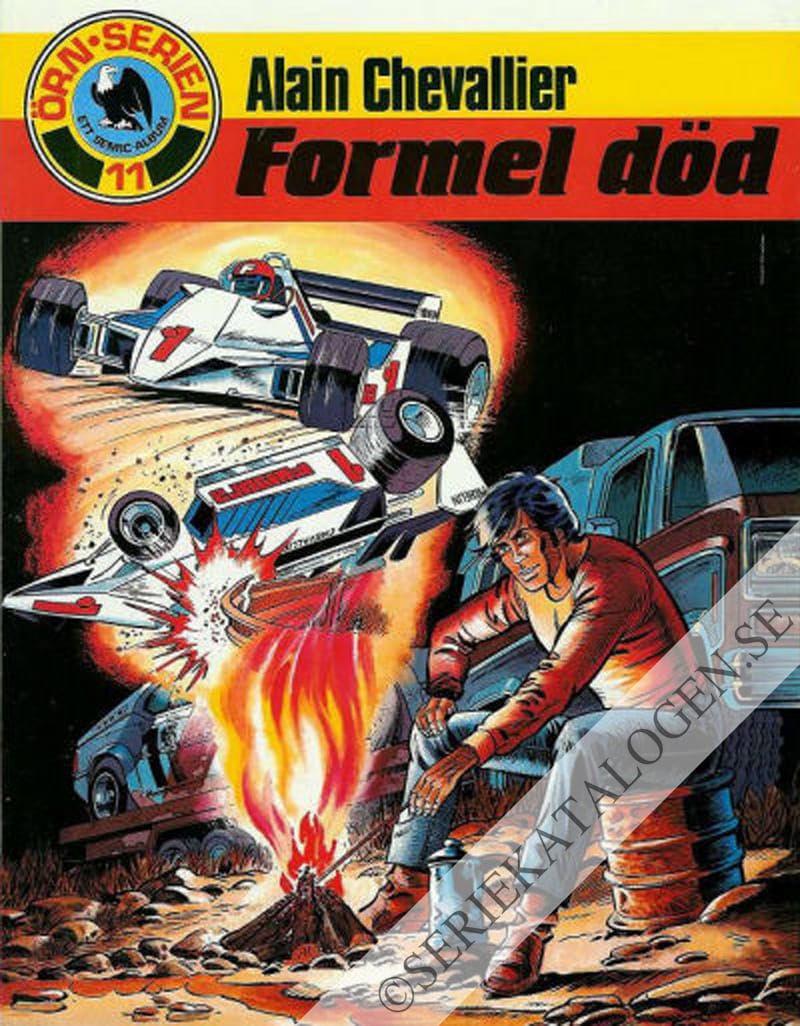 Framsida på Örnserien Alain Chevallier - Formel död (1983)