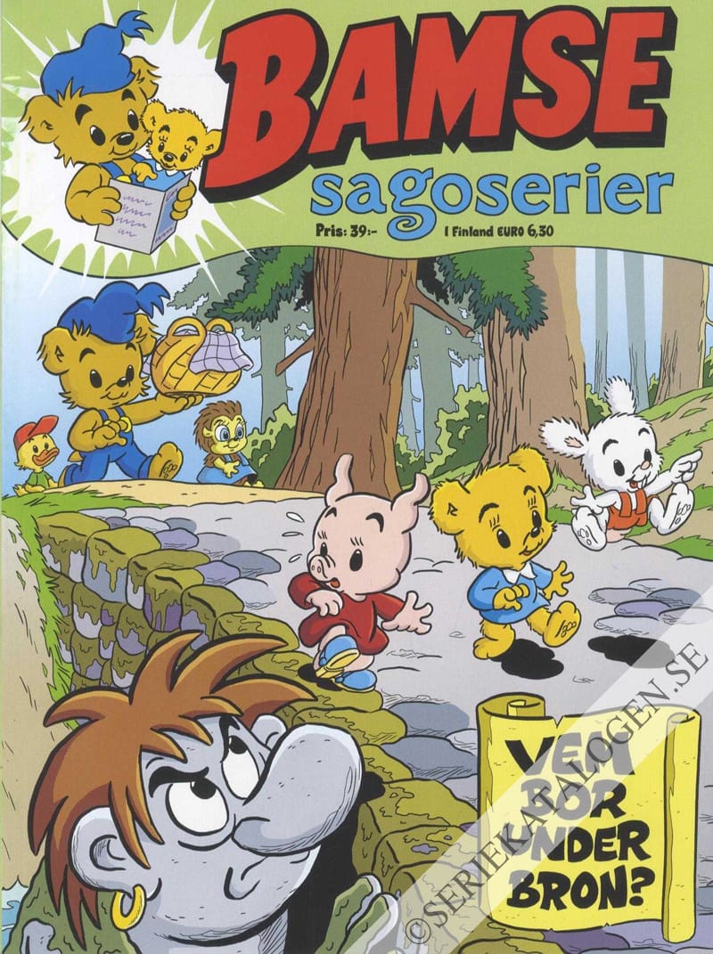 Framsida på Bamse-extra Bamse sagoserier - Vem bor under bron? (2020)