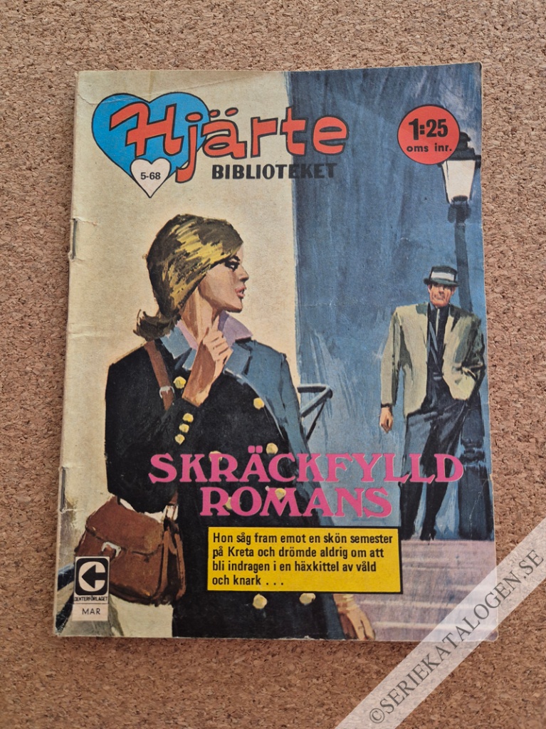 Framsida på Min melodis hjärtebibliotek #5 - Skräckfylld romans (1968)