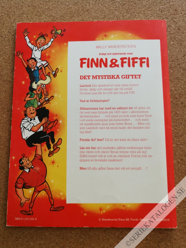 Baksida på Det mystiska giftet (1980)