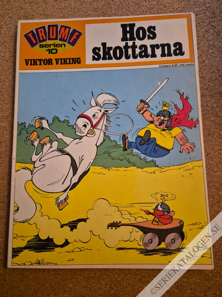 Framsida på Trumf-serien #10 - Viktor Viking - Hos skottarna (1972)