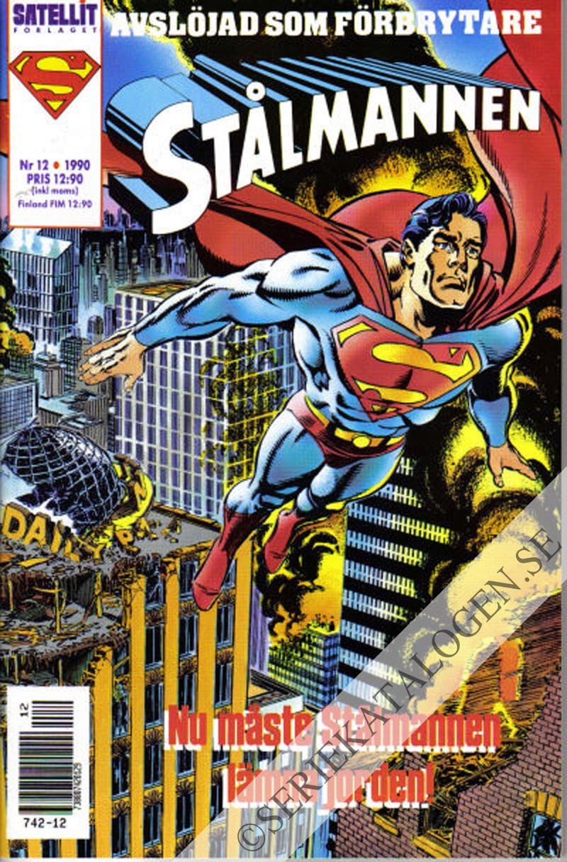 Framsida på Stålmannen #12 (1990)