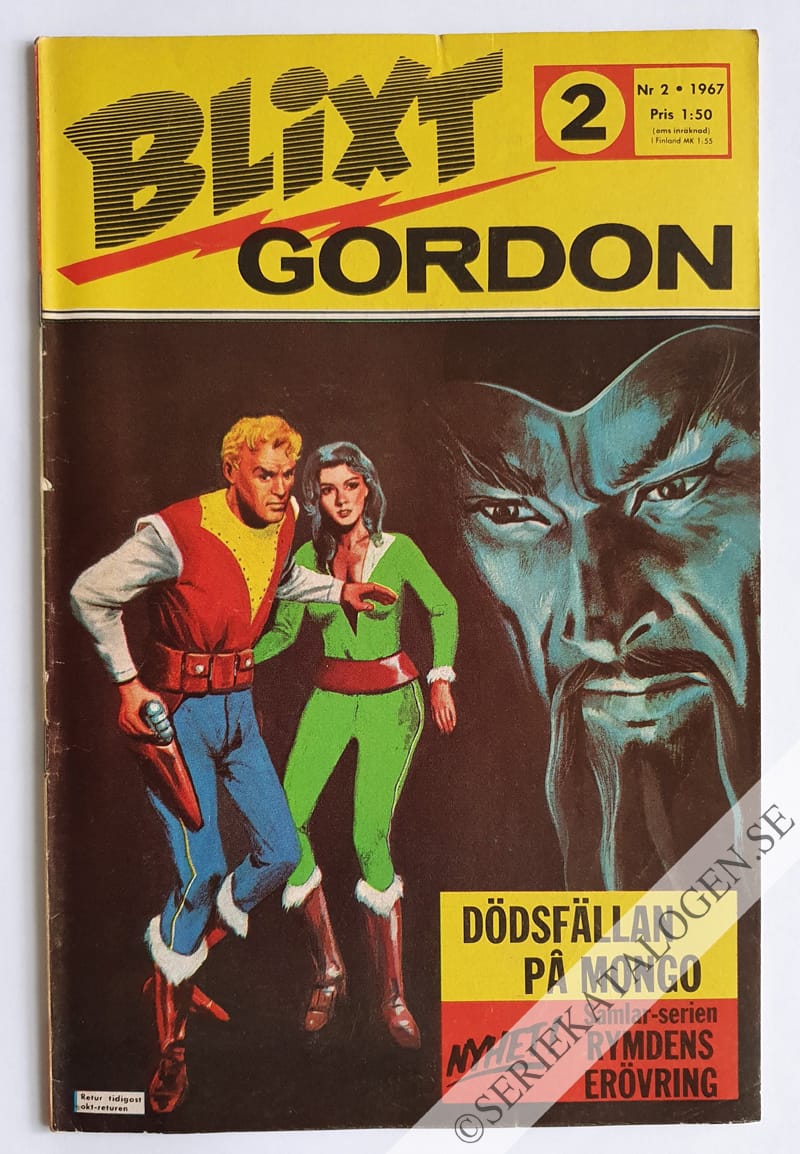 Framsida på Blixt Gordon #2 (1967)