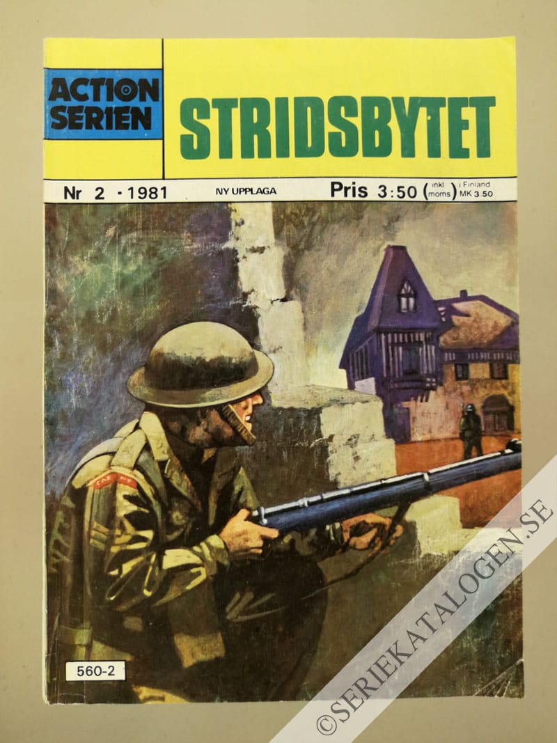 Framsida på Actionserien Stridsbytet (1981)