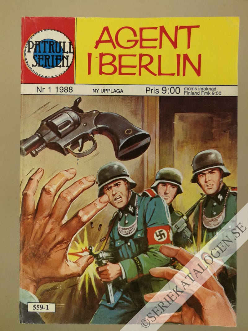 Framsida på Patrullserien #1 - Agent i Berlin (1988)