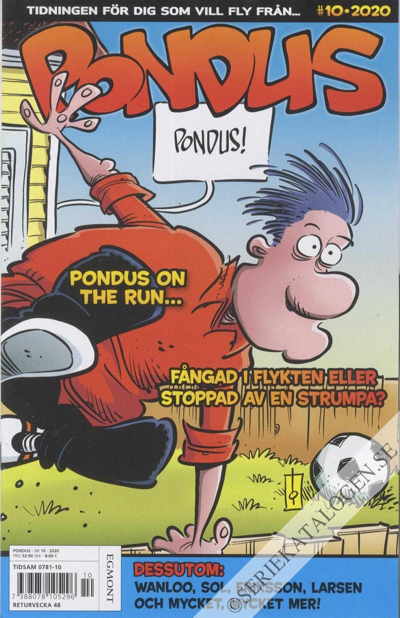 Framsida på Pondus #10 (2020)