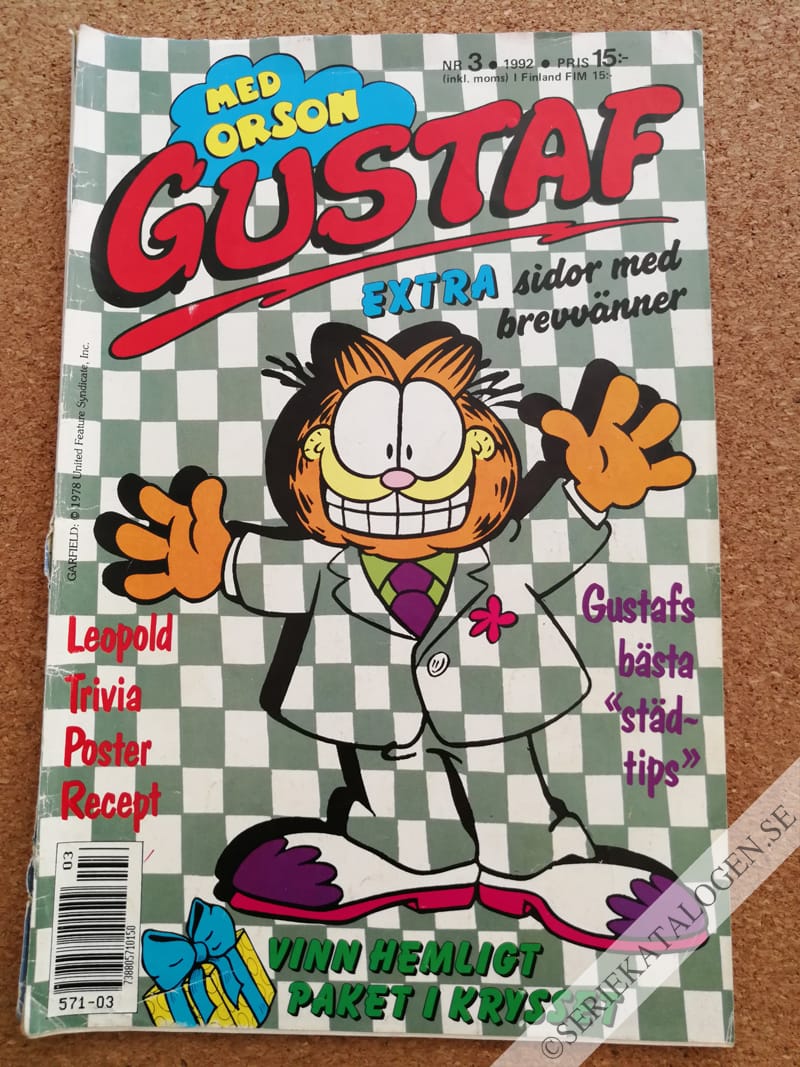 Framsida på Gustaf #3 (1992)