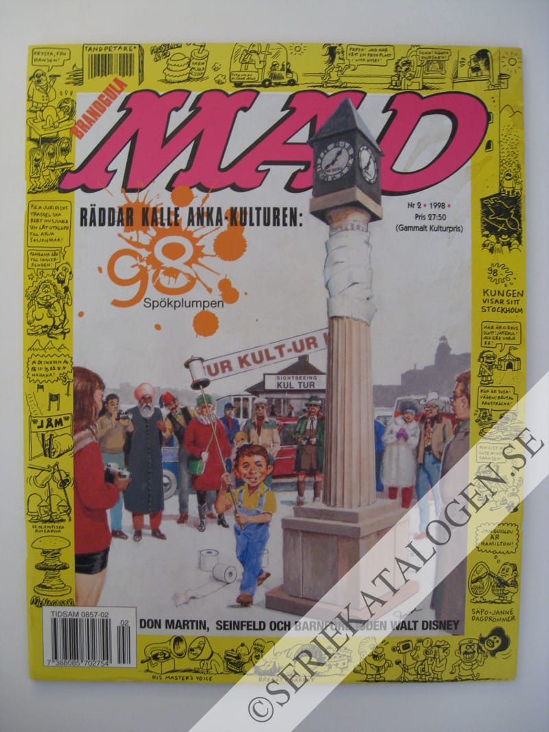 Framsida på Svenska MAD #2 (1998)