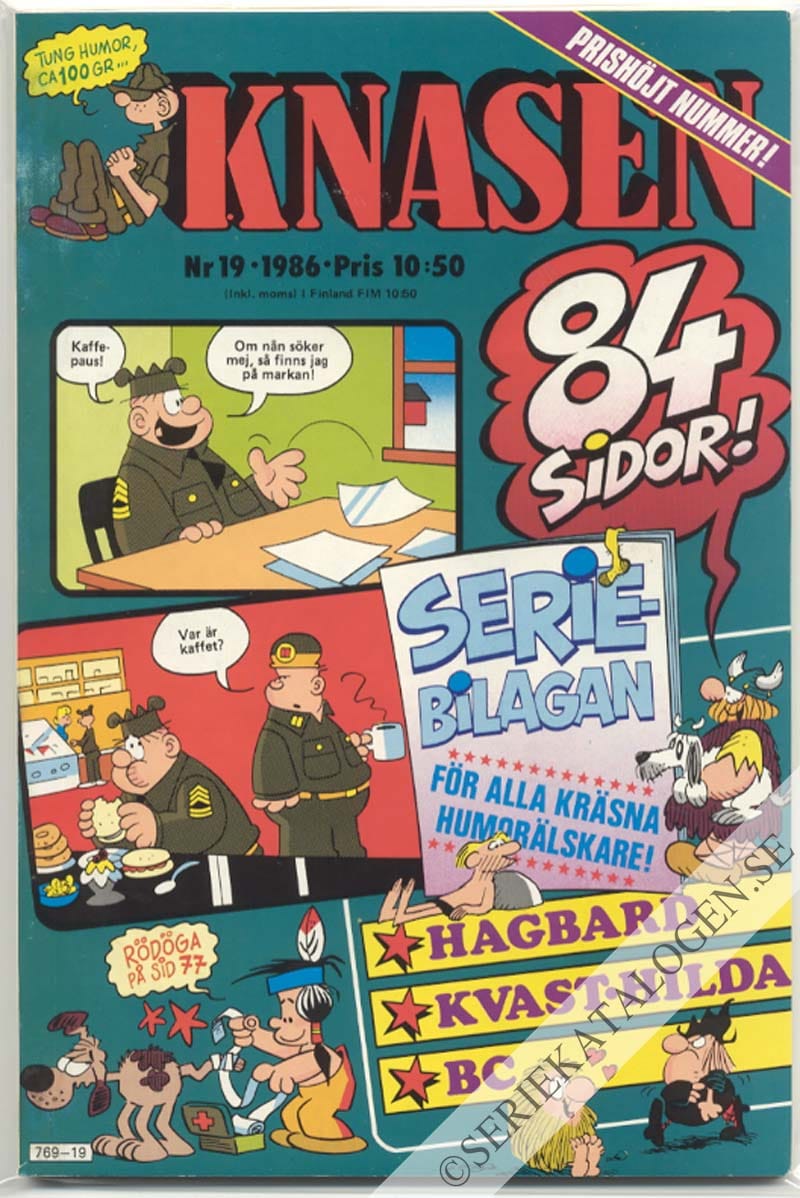 Framsida på Knasen #19 (1986)