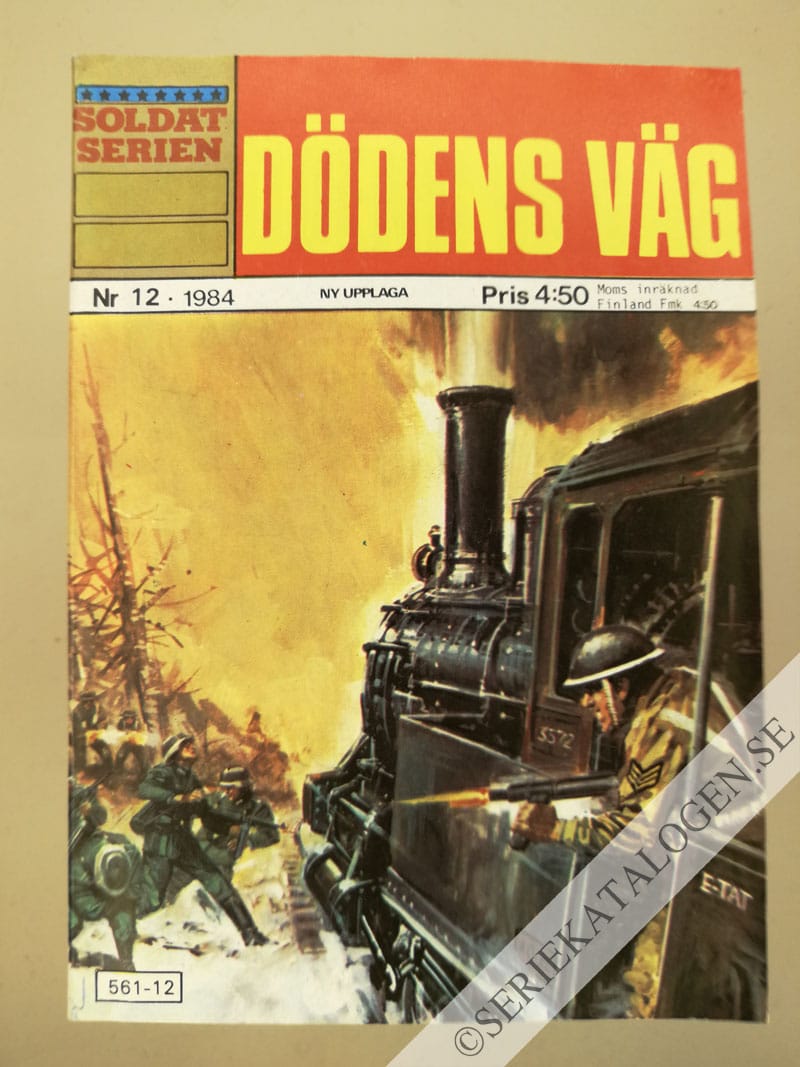 Framsida på Soldatserien #12 - Dödens väg (1984)