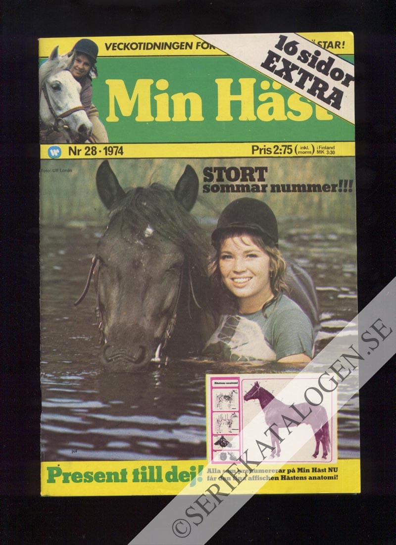 Framsida på Min häst #28 (1974)