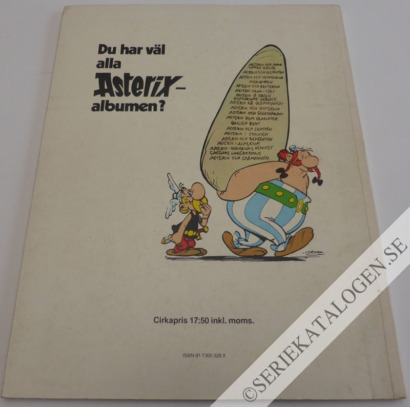 Baksida på Asterix tolv stordåd (1976)