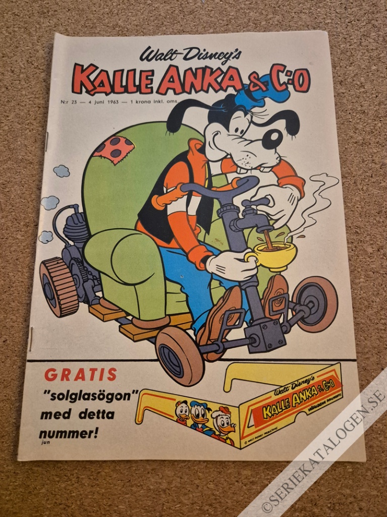 Framsida på Kalle Anka & C:o #23 (1963)