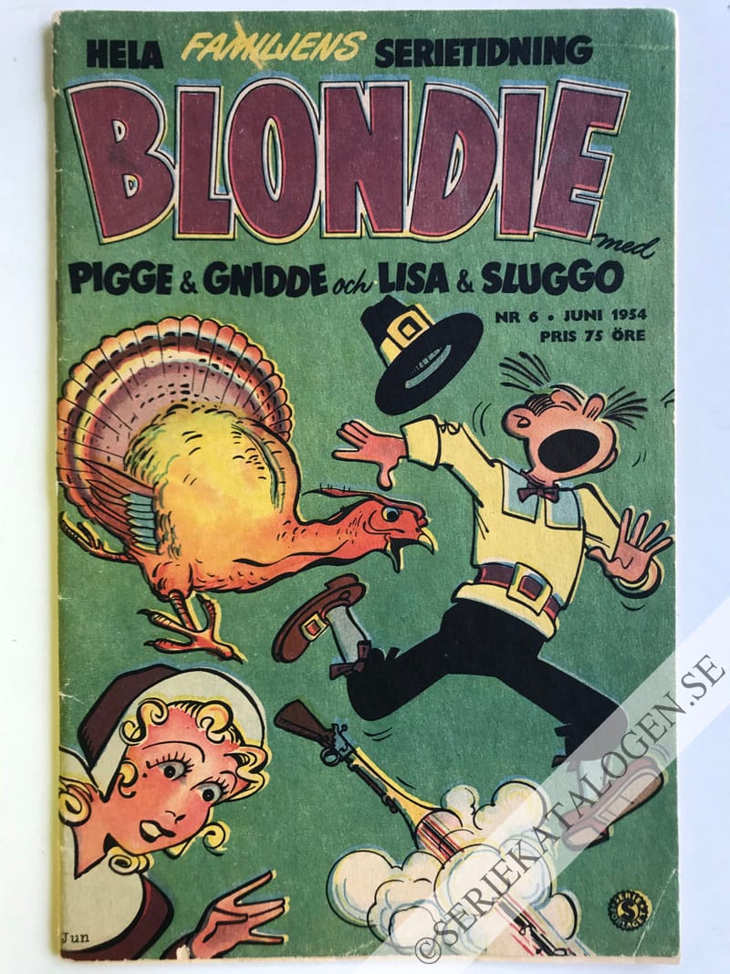 Framsida på Blondie #6 (1954)